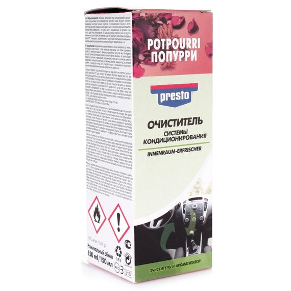 Presto Innenraum-Erfrischer автоматический очиститель кондиционера (поппури) 150 мл