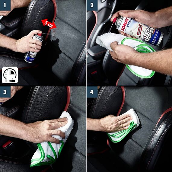 SONAX XTREME Polster + Alcantara Fleckentferner суха хімчистка тканини та алькантари 300 мл, зображення 3