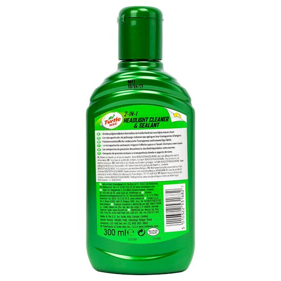 Turtle Wax Headlight Cleaner and Sealant полироль для фар с защитным силантом 300 мл, изображение 4