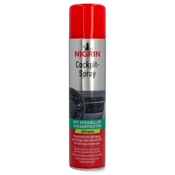 NIGRIN Cockpit-Spray Zitrone пінний 45-денний очищувач протектант для пластику лимон 400 мл