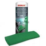 Салфетка из микрофибры для стекла и интерьера, 38x38 см, Sonax Microfasertuch Scheibe/Innen (498400)