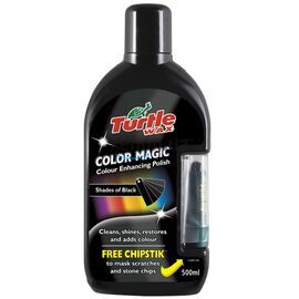 Turtle Wax Color Magic Plus черный полироль с восковым карандашом 500 мл, Цвет: Черный, Объем: 500 мл