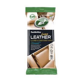 Turtle Wax LUXE LEATHER WIPES серветки для очищення та кондиціонування шкіри 'Шкіра Люкс' (упаковка 24 шт) 