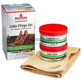 NIGRIN Performance Leder-Pflege-Set Seife + Balsam набір для догляду за шкірою 2х250 мл