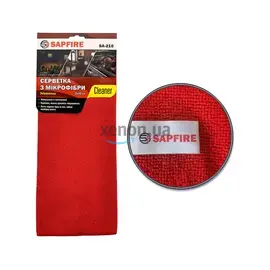 Sapfire SA-210 Cleaner (002845) салфетка из микрофибры универсальная, красная 35х40 см
