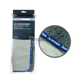 Двусторонняя салфетка из микрофибры и искусственной замши, 35x40 см, Sapphire (SA-226) (401141)