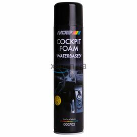 MOTIP Black Line Cockpit Foam Waterbased пенный очиститель полироль для пластика салона авто 600 мл