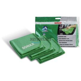 SONAX Glasfinish Tuch набор салфеток из микрофибры для стекла 60х50 см 3 шт
