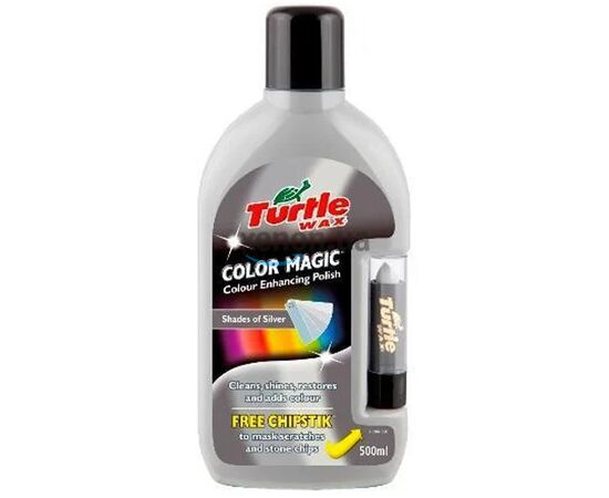 Серый полироль-тефлон Turtle Wax Color Magic Plus 500 мл