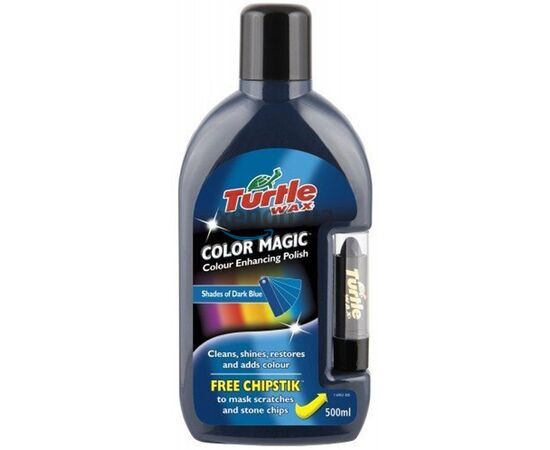 Синий полироль-тефлон Turtle Wax Color Magic Plus 500 мл