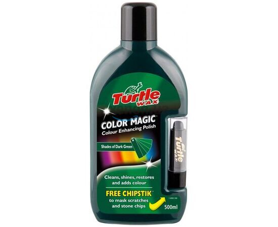 Зеленый полироль-тефлон Turtle Wax Color Magic Plus 500 мл