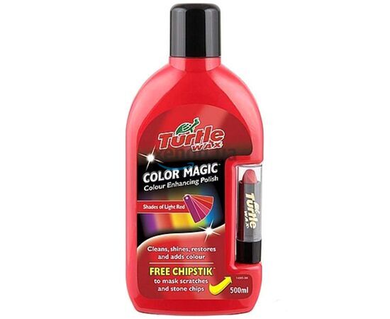 Красный полироль-тефлон Turtle Wax Color Magic Plus 500 мл