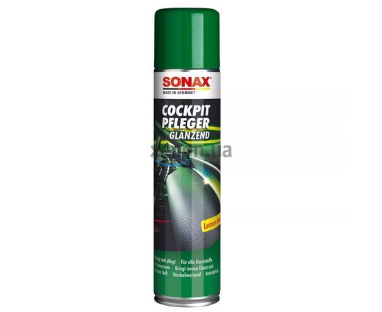 SONAX Cockpitpfleger - lemon-fresh очиститель-полироль пластика глянцевый (лимон) 400 мл