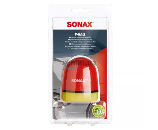 Аппликатор с губкой для нанесение полиролей и восков SONAX P-Ball (417341)