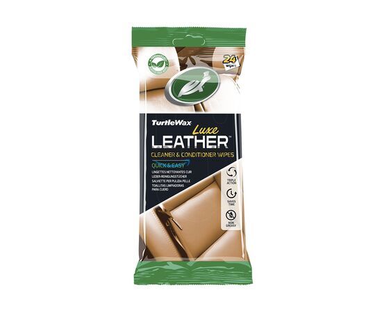  Turtle Wax LUXE LEATHER WIPES cалфетки для очистки и кондиционирования кожи 'Кожа Люкс' (упаковка 24 шт) 