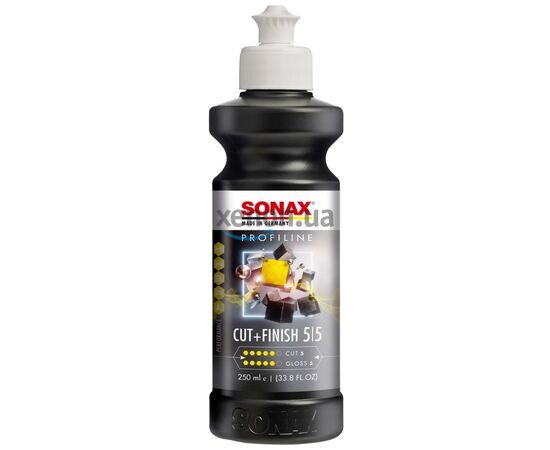 SONAX PROFILINE Cut +Finish 05-05 одношаговая полировальная паста 250 мл, Объем: 250 мл