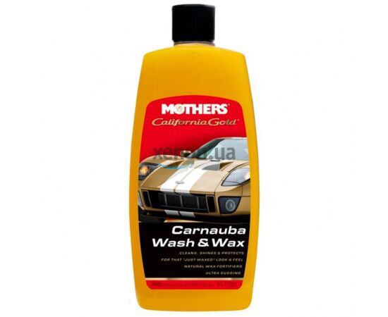 MOTHERS California Gold Carnauba Wash & Wax автошампунь з натуральним воском карнауби 473 мл