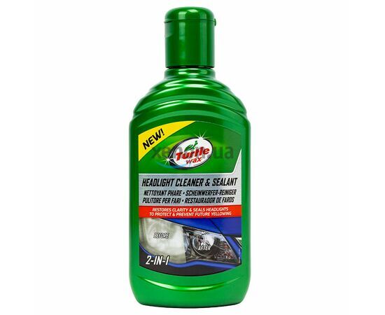 Turtle Wax Headlight Cleaner and Sealant поліроль для фар із захисним силантом 300 мл