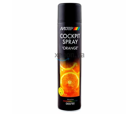 MOTIP Black Line Cockpit Spray Orange аэрозольный полироль для пластика апельсин 600 мл