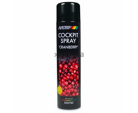 MOTIP Black Line Cockpit Spray Cranberry аэрозольный полироль для пластика клюква 600 мл