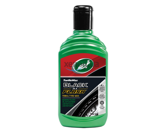 Turtle Wax Black in a Flash полироль для пластика, винила, резины Черная молния 300 мл