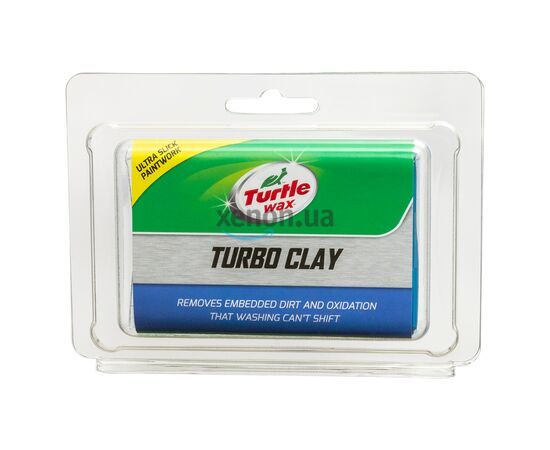 Turtle Wax Turbo Clay глина для очистки кузова синяя 200 г