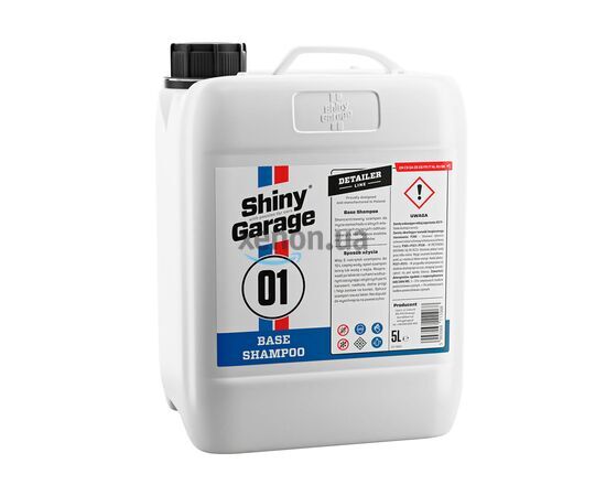 Shiny Garage Base Shampoo автошампунь для ручної мийки 5 л, Запах: Без запаху, Обʼєм: 5 л