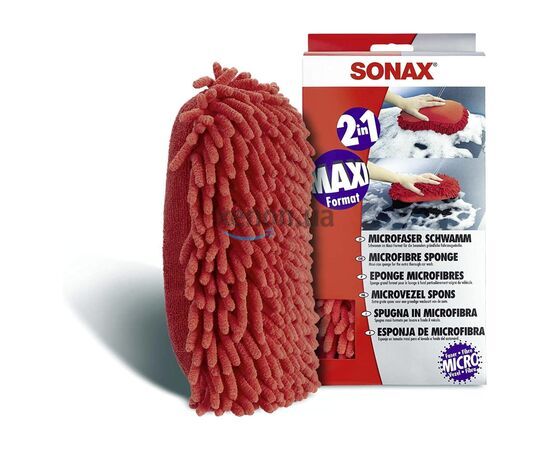 SONAX Microfiber Sponge губка для ручной мойки из микрофибры