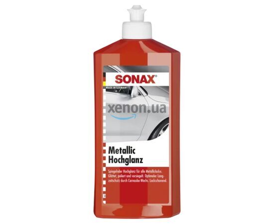 SONAX Metallic Hochglanz полироль металлик с воском 250 мл, Объем: 250 мл