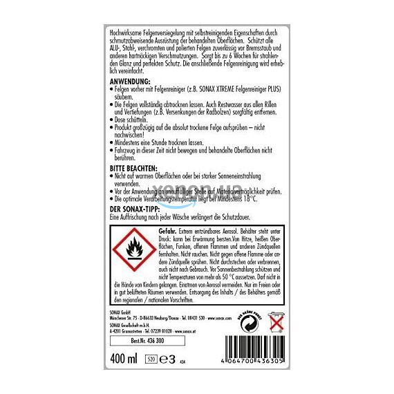 SONAX 436300SONAX 436300 SONAX 436300SONAX 436300