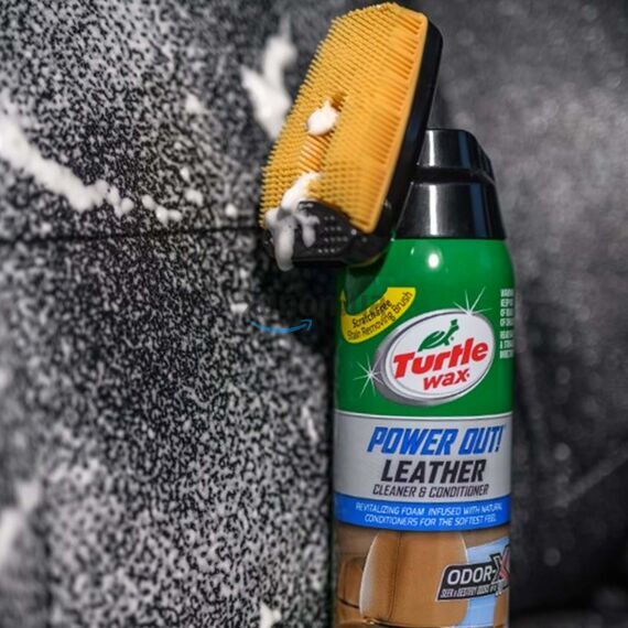Очиститель и кондиционер для кожи Turtle Wax Leather Cleaner & Conditioner со щеткой 400 мл