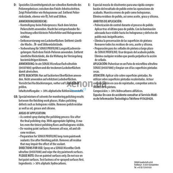 SONAX Paint Prepare 237300 SONAX Paint Prepare 237300