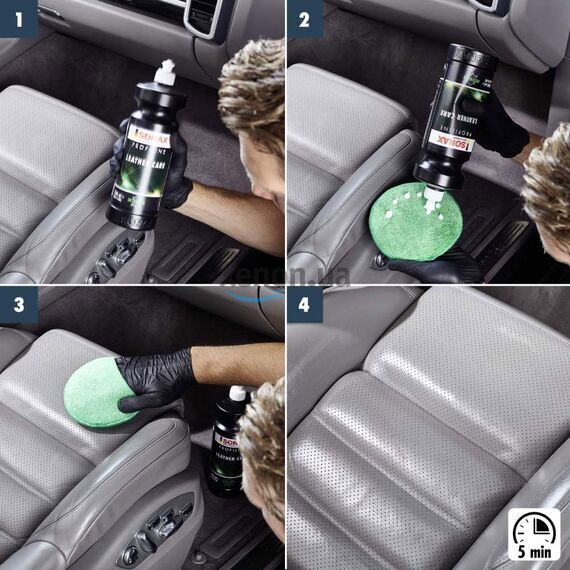 SONAX PROFILINE Leather Care (Protection) средство для защиты кожаного салона автомобиля 1 л, изображение 4
