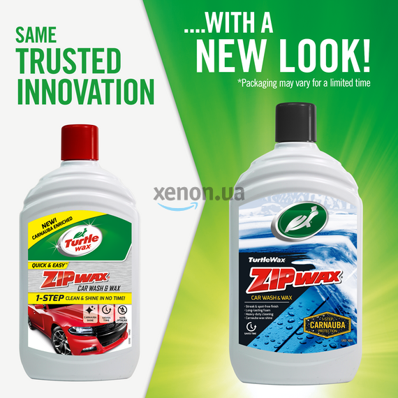 Turtle Wax Zip Wax авто шампунь с воском карнауба 500 мл, Объем: 500 мл, Запах: Без запаха, изображение 3