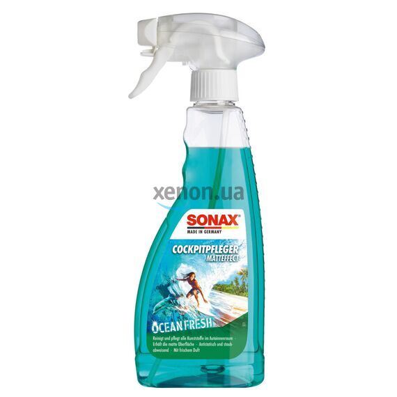 SONAX Cockpitpfleger Ocean-Fresh матовый полироль для пластика (океанская свежесть) 500 мл