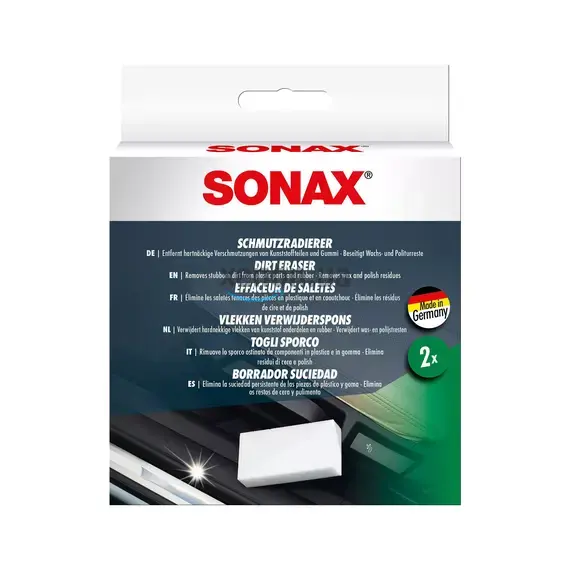 SONAX Dirt Eraser меламінова губка для чищення забруднень 2 шт, зображення 2