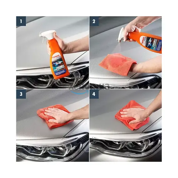 Салфетка для кузова, 40x40 см, Sonax Microfasertuch Aussen (416200), изображение 5