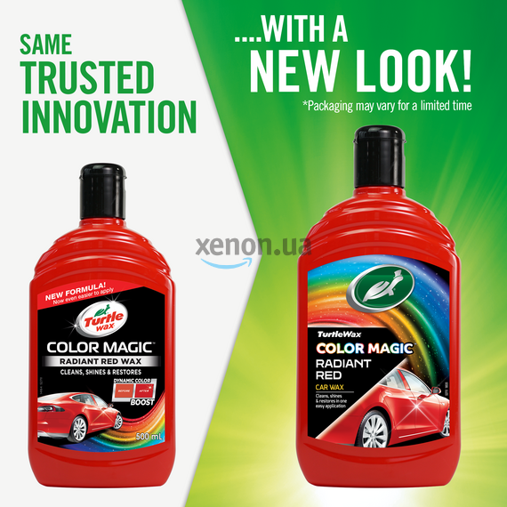 Turtle Wax Color Magic Radiant Red Wax червоний поліроль з PTFE тефлоном 500 мл, Колір: Червоний, Обʼєм: 500 мл, зображення 3