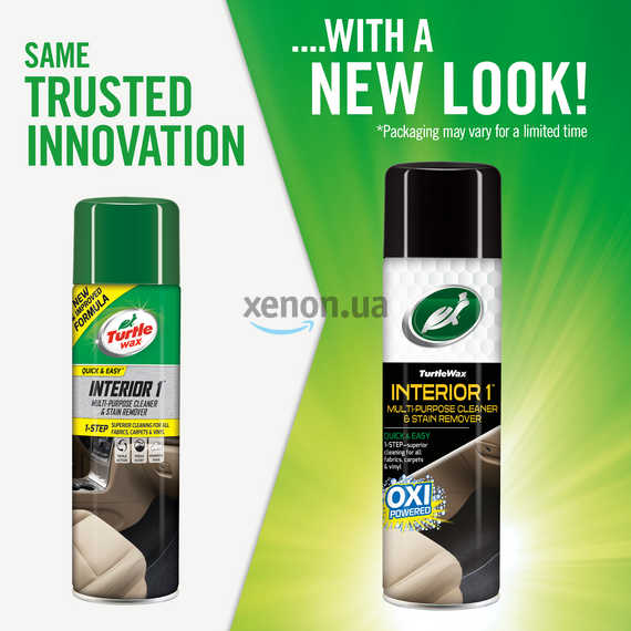 Turtle Wax Interior 1 Quick&Easy суха хімчистка текстилю з нейтралізатором запахів 500 мл, зображення 2