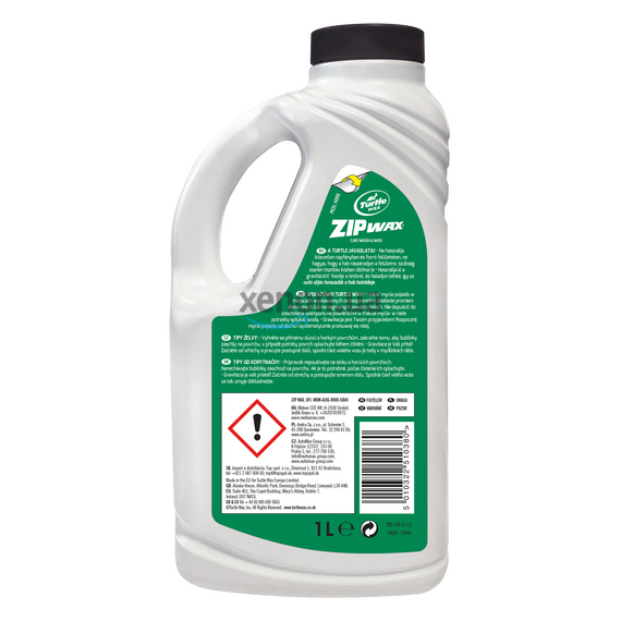 Turtle Wax Zip Wax автошампунь з воском карнауба 1 л, Объем: 1 л, Запах: Без запаха, изображение 2