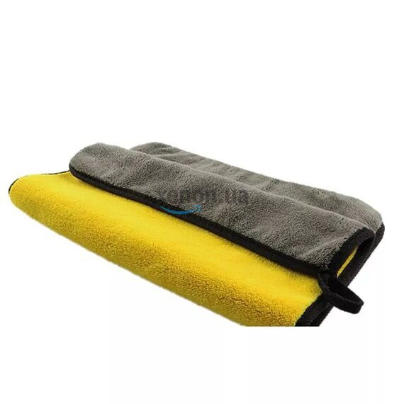 Полотенце из микрофибры для сушки и полировки авто 30х40 см 500 gsm