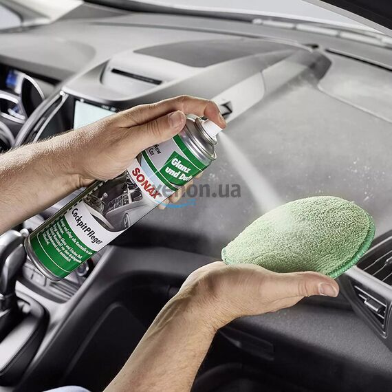 SONAX Глянцевый очиститель пластика Cockpit-Pfleger (400 мл), изображение 5 SONAX Глянцевый очиститель пластика Cockpit-Pfleger (400 мл), изображение 5