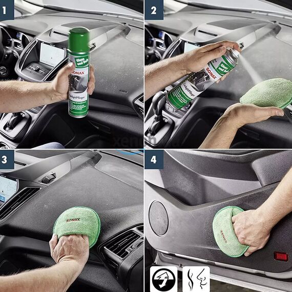 SONAX Глянцевый очиститель пластика Cockpit-Pfleger (400 мл), изображение 6 SONAX Глянцевый очиститель пластика Cockpit-Pfleger (400 мл), изображение 6