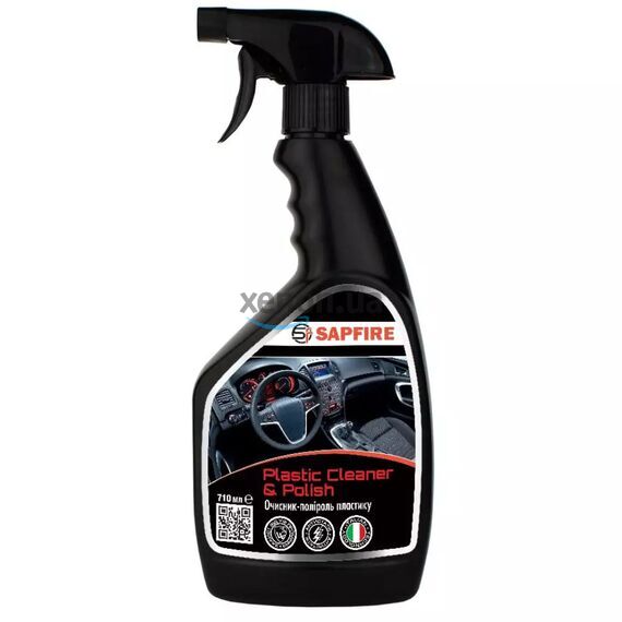 Sapfire Plastic Cleaner&Polish (748100) очиститель-полироль пластика 710 мл, изображение 2