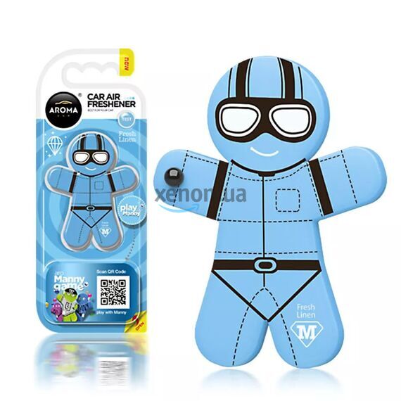 Ароматизатор Aroma Car Manny Fresh Linen: свежесть чистого белья, изображение 2 Ароматизатор Aroma Car Manny Fresh Linen: свежесть чистого белья, изображение 2