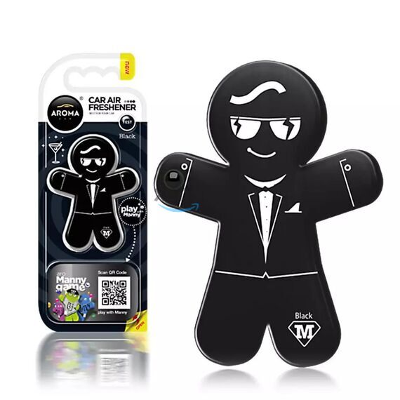 Ароматизатор Aroma Car Manny Black: стиль и свежесть, изображение 2 Ароматизатор Aroma Car Manny Black: стиль и свежесть, изображение 2