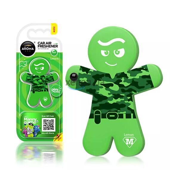 Ароматизатор Aroma Car Manny Lemon: свіжість соковитого лимона, зображення 2 Ароматизатор Aroma Car Manny Lemon: свіжість соковитого лимона, зображення 2