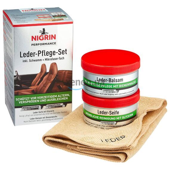 NIGRIN Performance Leder-Pflege-Set Seife +Balsam набор для ухода за кожей 2х250 мл