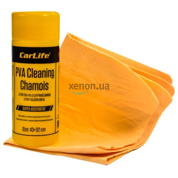 CarLife PVA Cleaning Chamos замшевая салфетка маленькая 43х32 см, изображение 2