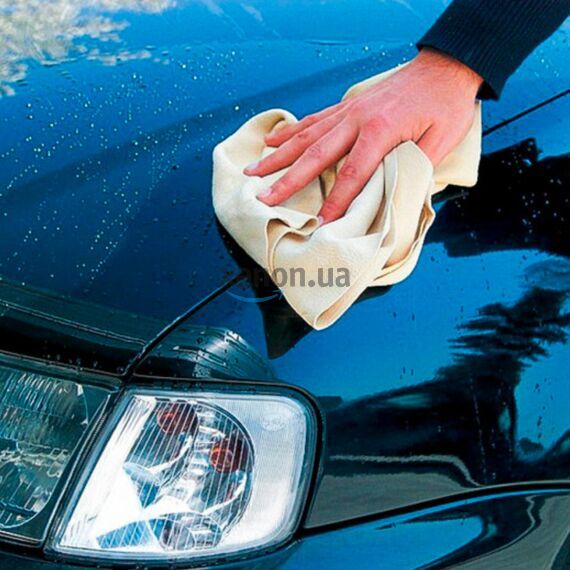 CarLife PVA Cleaning Chamos замшевая салфетка маленькая 43х32 см, изображение 4